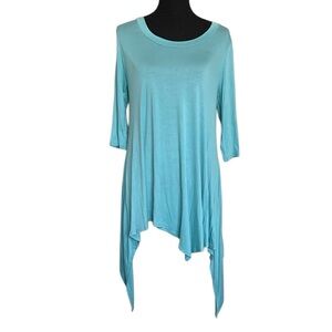 Vision USA Light Blue Loose Fit T-Shirt Dress Women’s Small